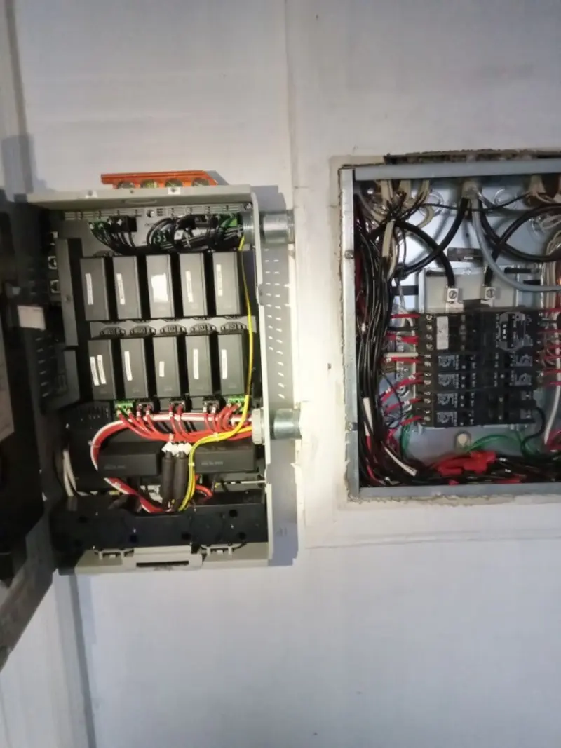 Electrical panel upgrade completed for Indoor Lighting Installation in Calhoun